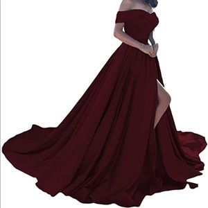 Off the shoulder formal gown